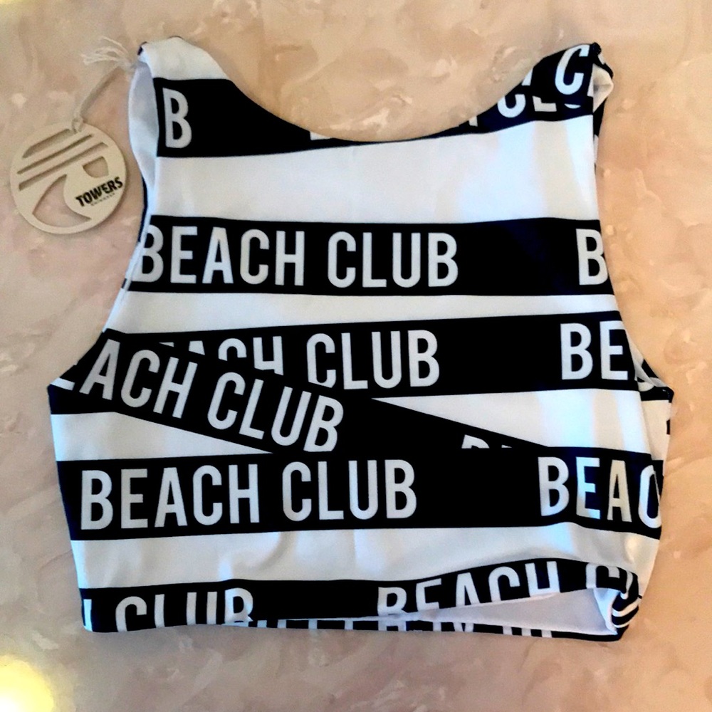 NWT Towers Swimwear Beach Club Tank Top Size S